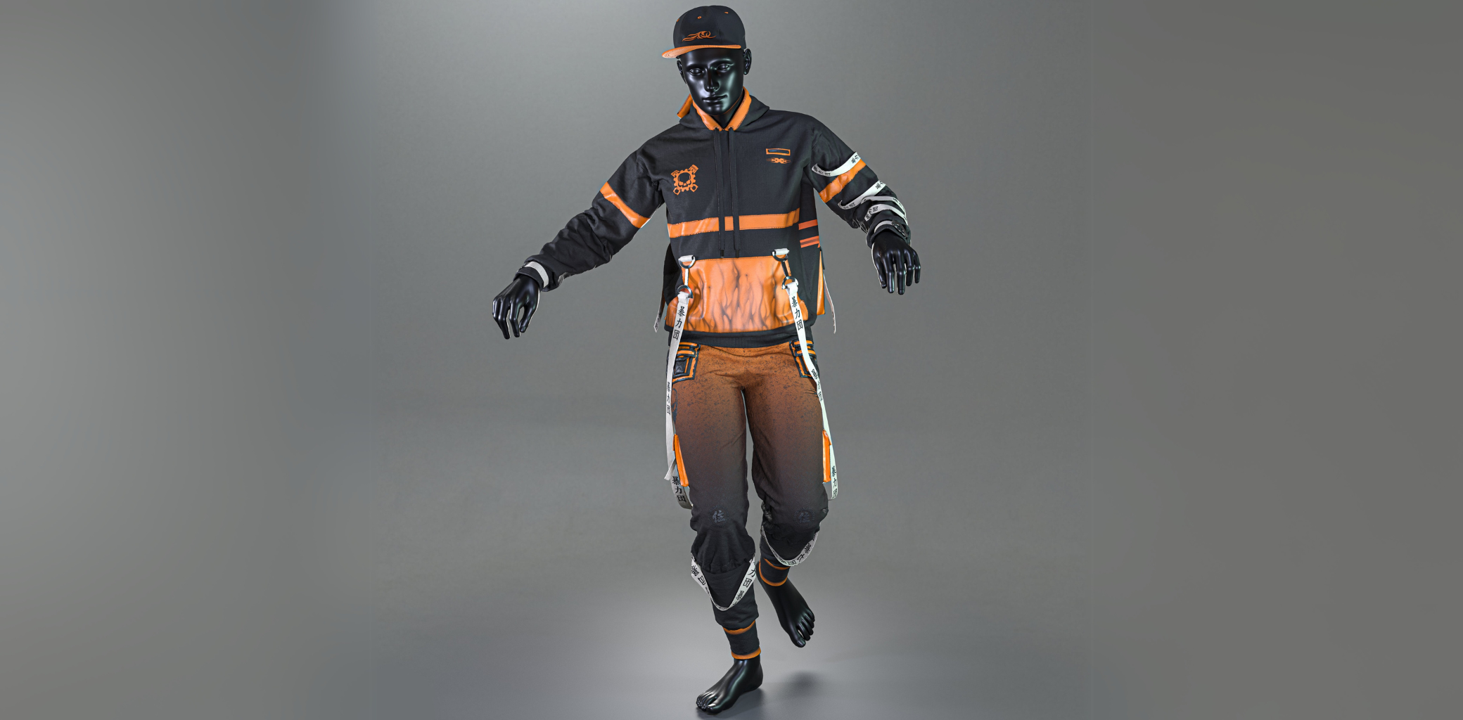 3D Black Man