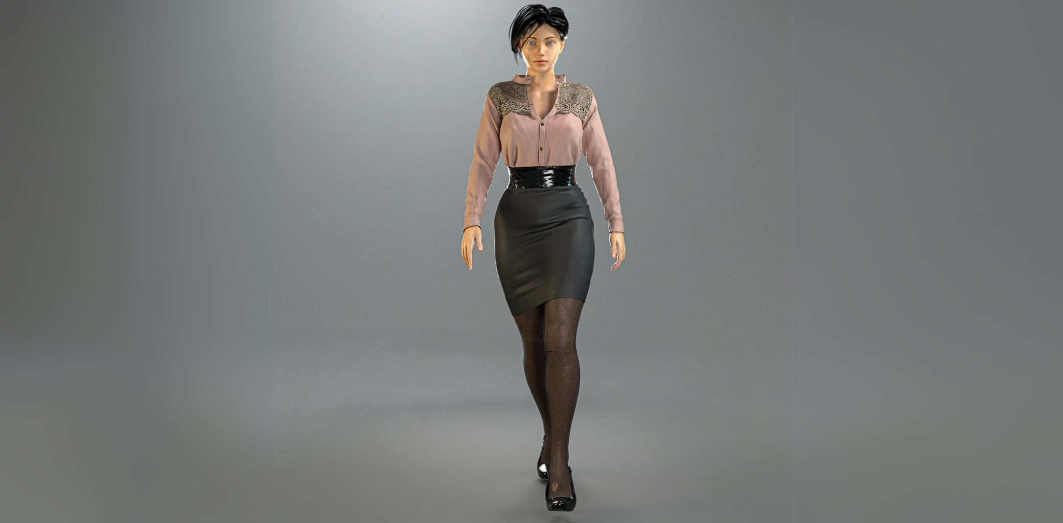 3D business women