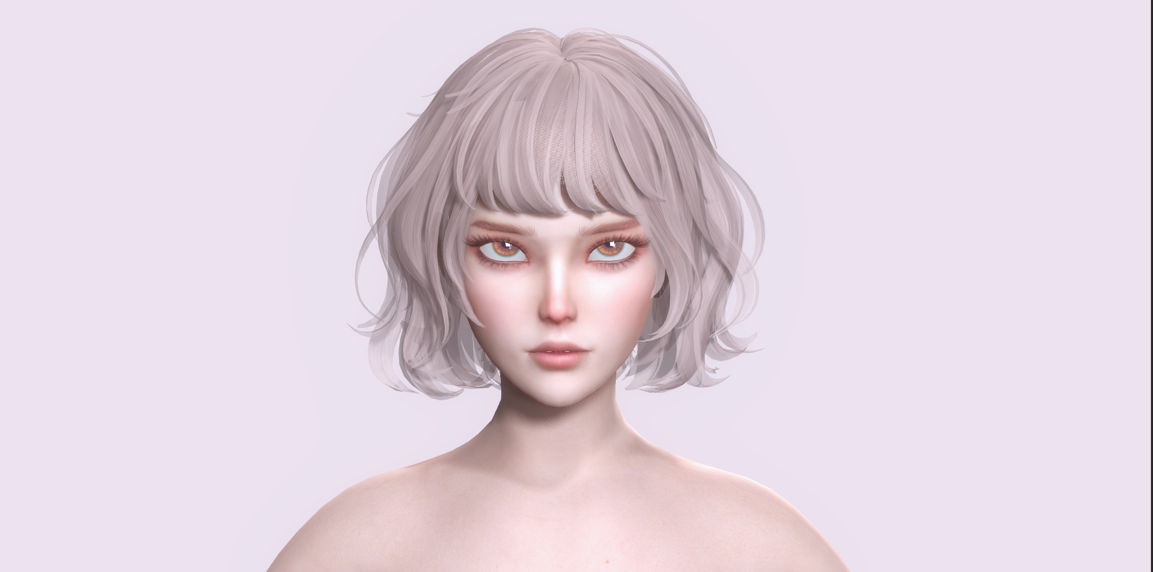 Beautiful 2D Expression Girl